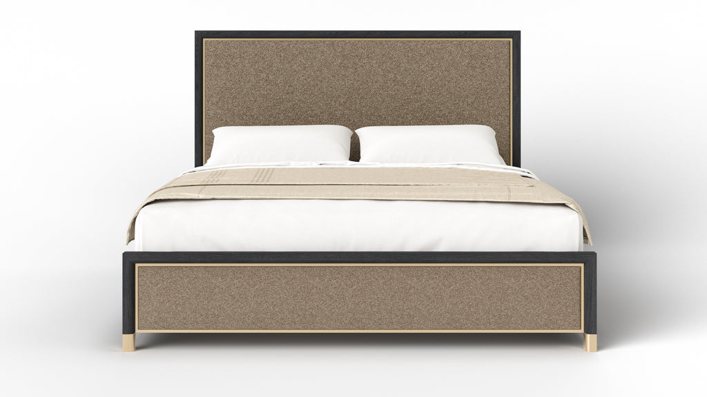 TH Solid Wood Allure Upholstered Panel Bed (58-inch Headboard) - A6000 Series — supplier product photograph