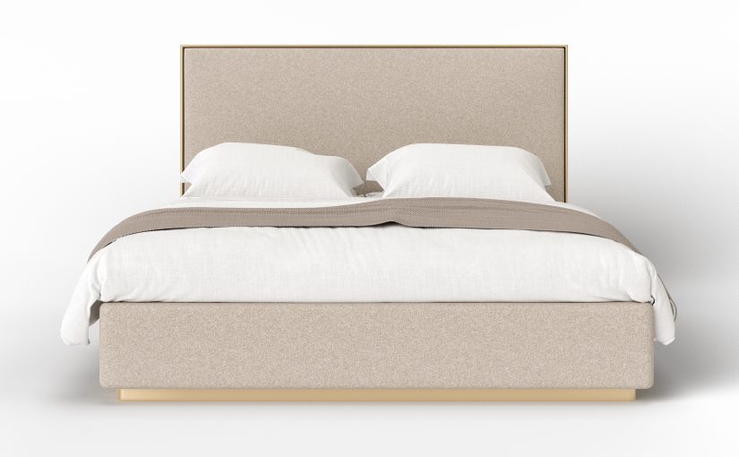 TH Solid Wood Allure Upholstered Platform Bed - W7000 Series — supplier product photograph