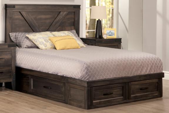 Chattanooga Bed with High Footboard