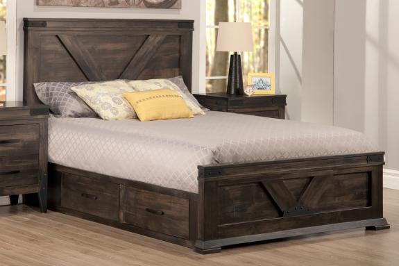 Chattanooga Storage Bed With Low Footboard